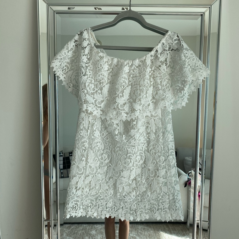 White dress Zara Size M